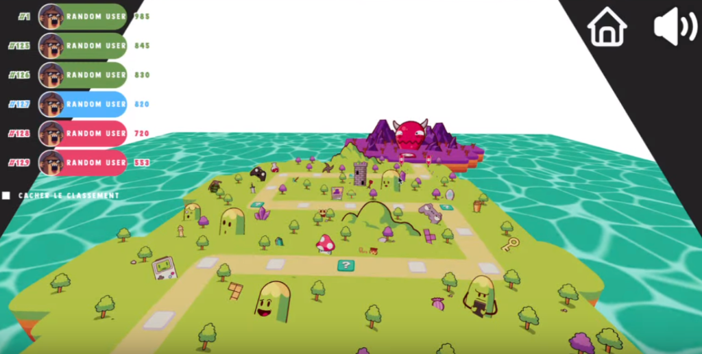 Make It Quizz 3D board game map for FNAC