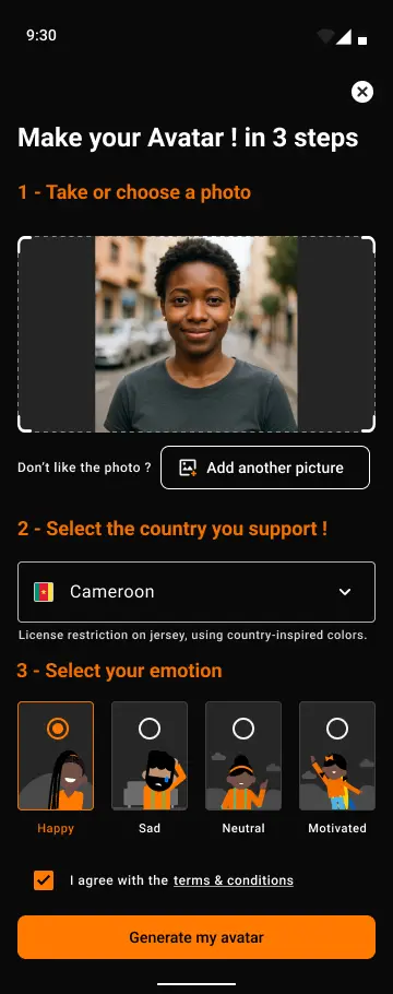 Interface Orange Maxit - Anglais